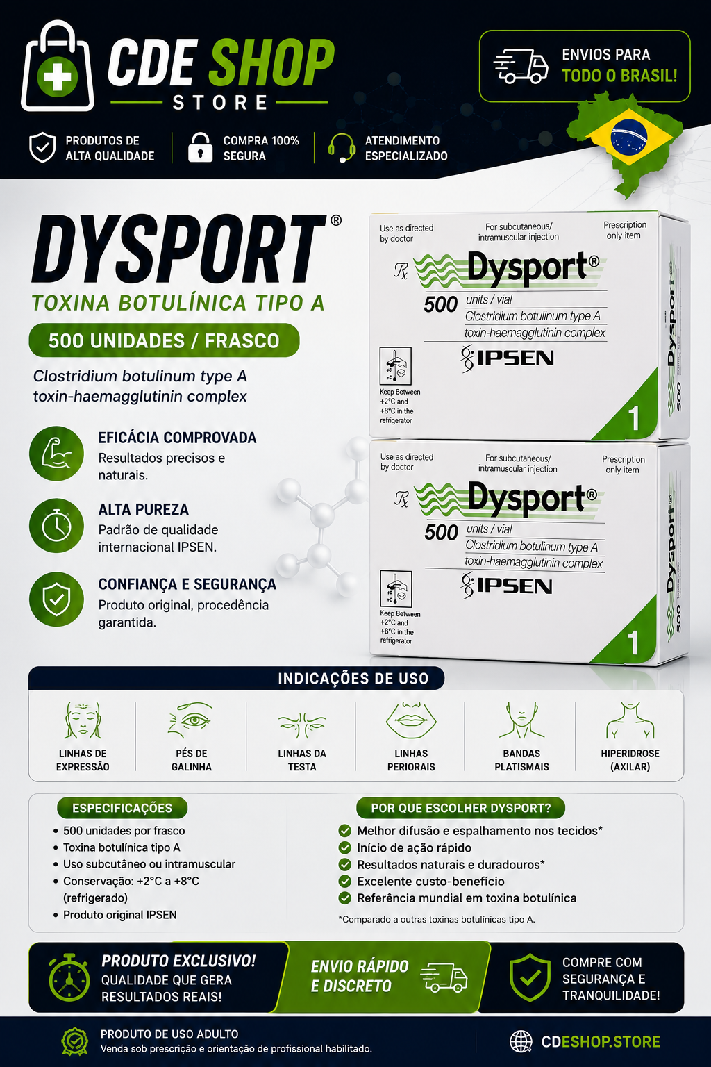 DYSPORT® 500 UNIDADES — IPSEN