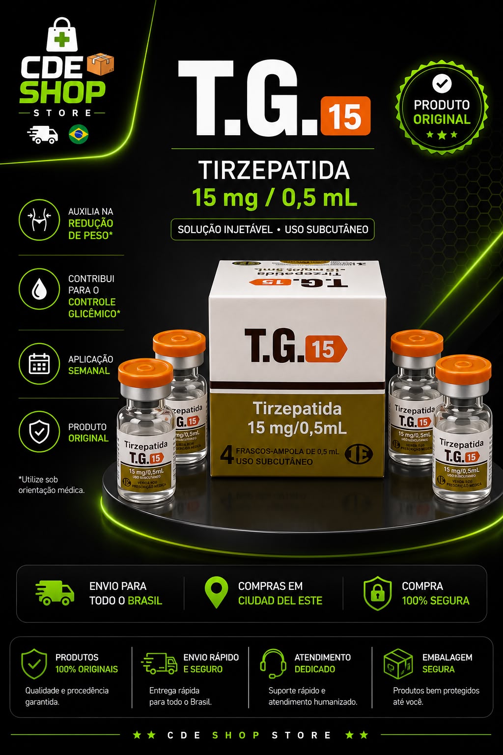 TG 15 MG 4 AMPOLAS (60MG)